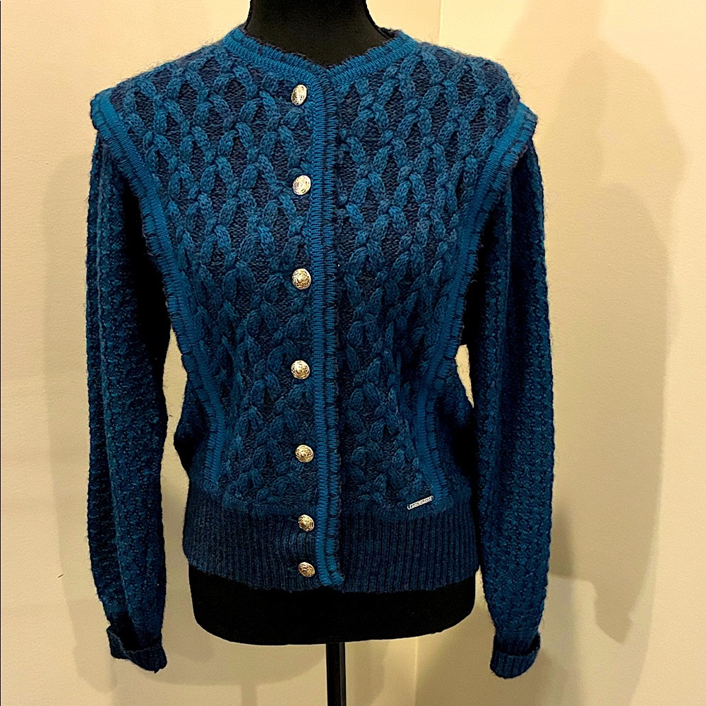 Vintage Austrian Geiger Sweater size 38
